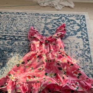 Adorable, pink plumeria dress
